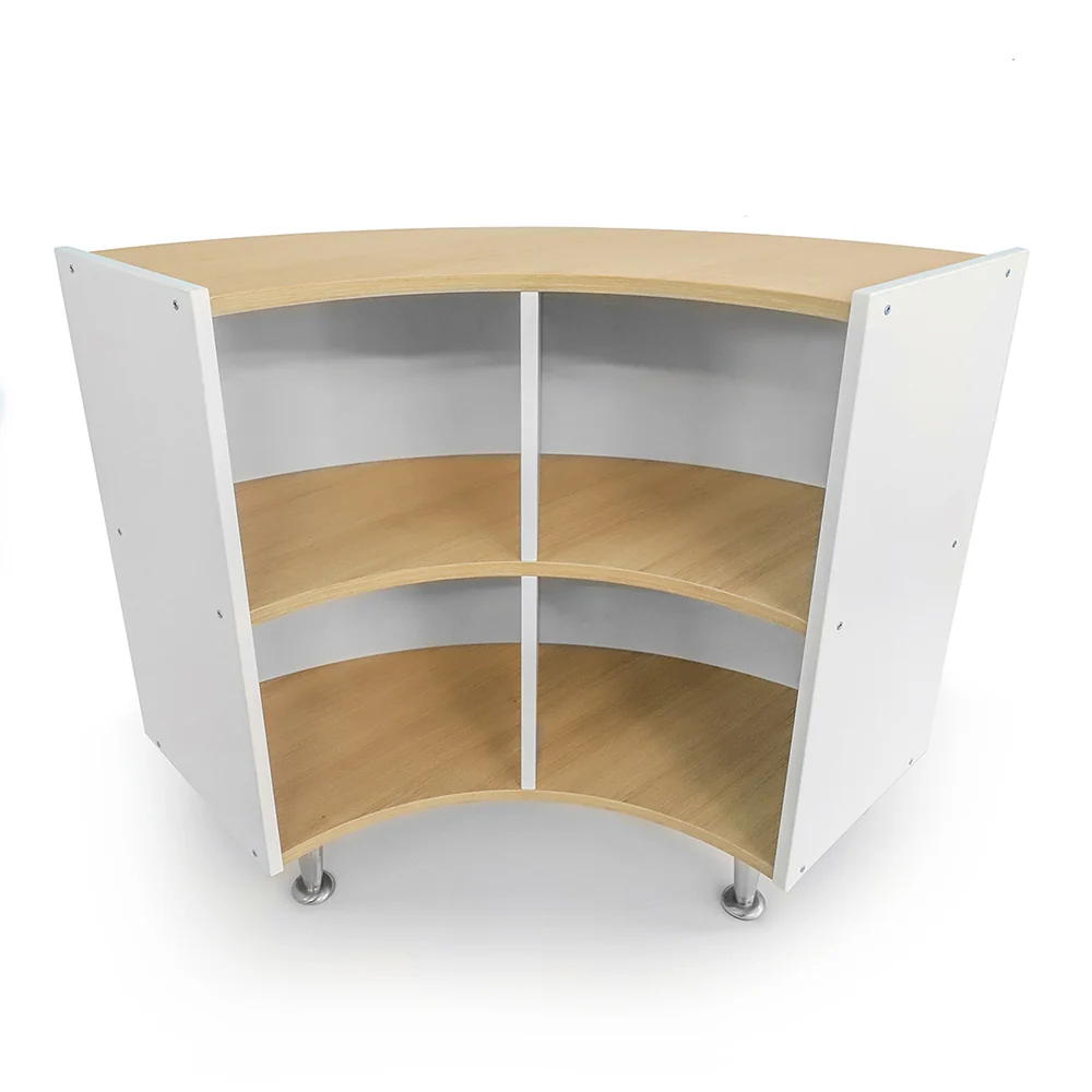 elevatED™ Curve Out Storage Cabinet | 33" High Modern Classroom Storage with Curved Back Design