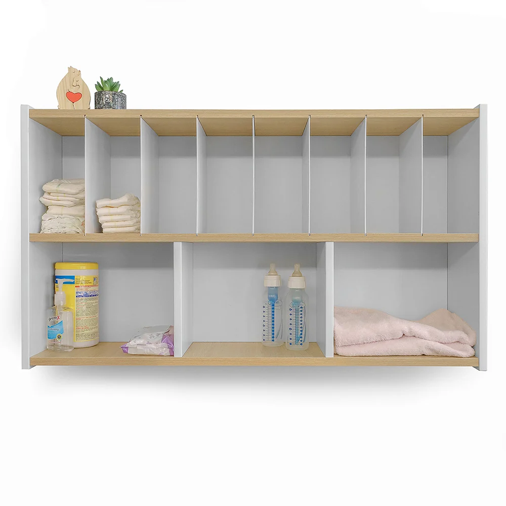 elevatED™ Diaper Supply Cabinet | Wall-Mounted Storage with Dividers - Image 2