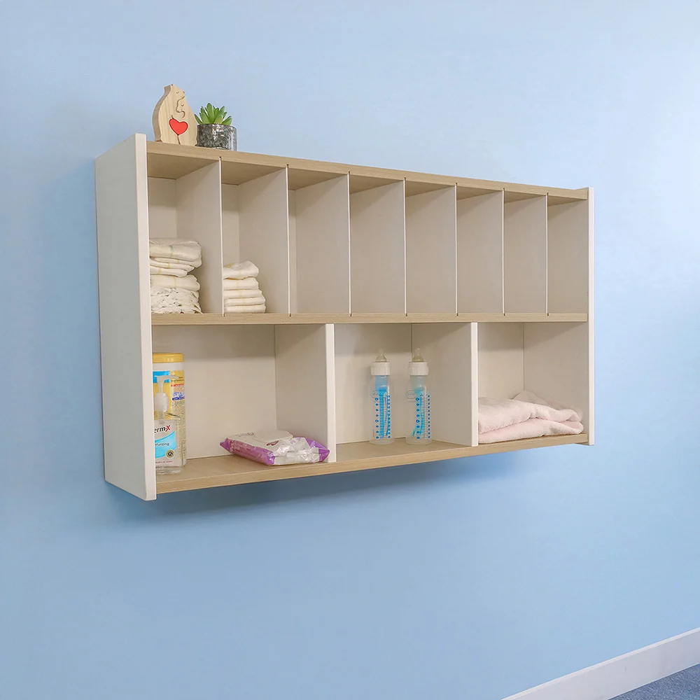 elevatED™ Diaper Supply Cabinet | Wall-Mounted Storage with Dividers - Image 4