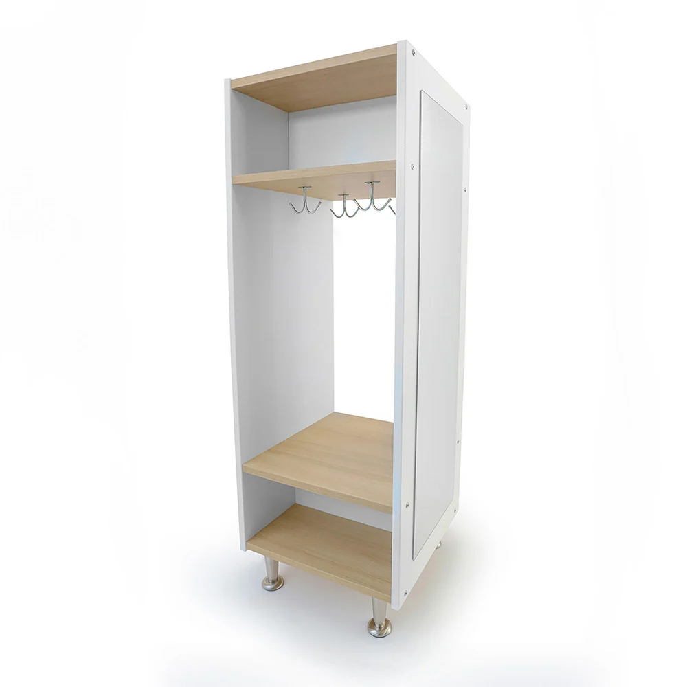 elevatED™ Dress Up Unit Station | Classroom Storage with Bench & Mirror