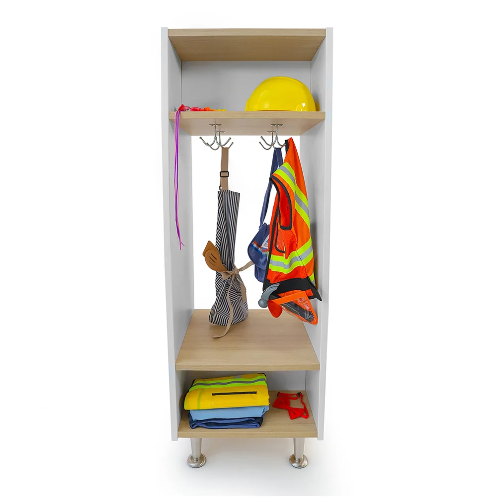 elevatED™ Dress Up Unit Station | Classroom Storage with Bench & Mirror - Image 6