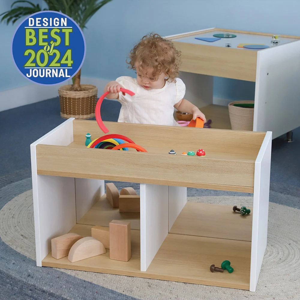 elevatED™ I-See-Me Toddler Mirror Cabinet | Shatterproof Acrylic Mirror and Built-In Storage - Image 4