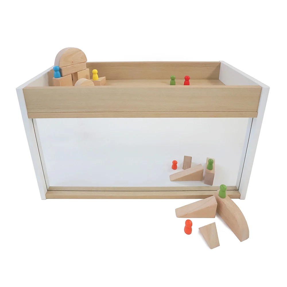 elevatED™ I-See-Me Toddler Mirror Cabinet | Shatterproof Acrylic Mirror and Built-In Storage - Image 5