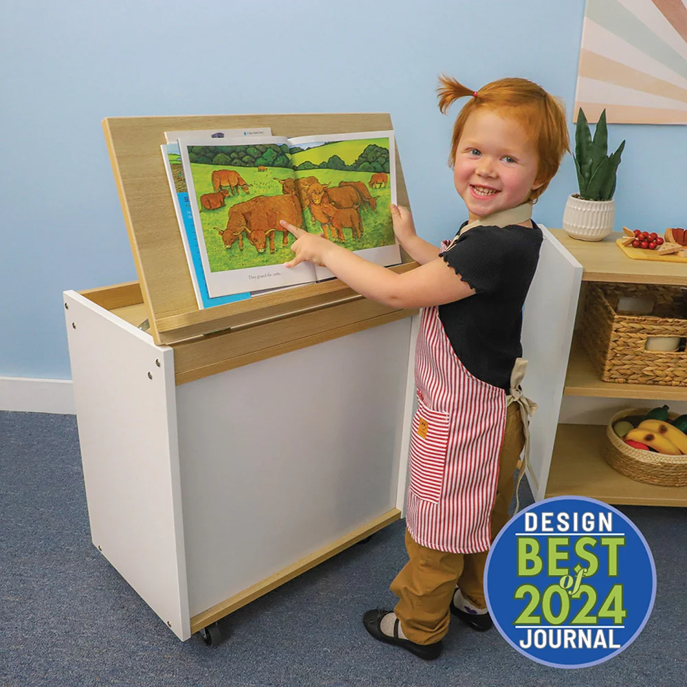 elevatED™ Mobile Big Book Holder | Classroom Book Storage with Retractable Easel - Image 6