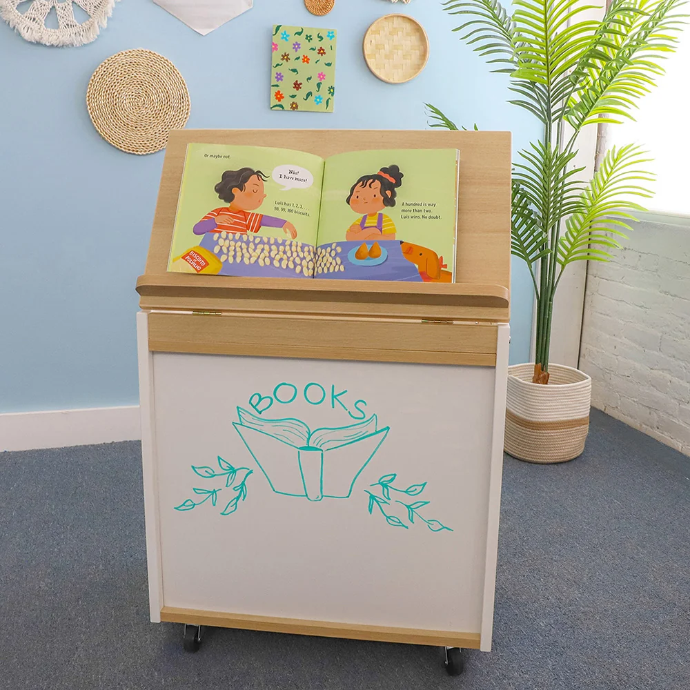 elevatED™ Mobile Big Book Holder | Classroom Book Storage with Retractable Easel - Image 8