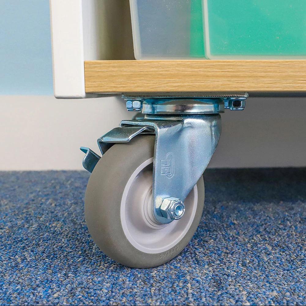 elevatED™ Nine Tray Cabinet | Mobile Classroom Storage with 9 Gratnell Trays - Image 5