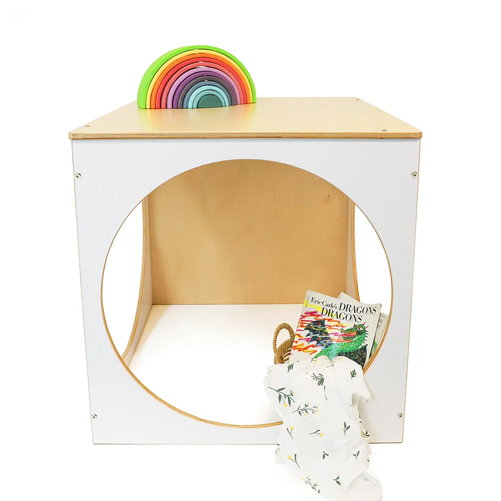 elevatED™ White Play House Cube | Modern Quiet Space Pod - Image 4