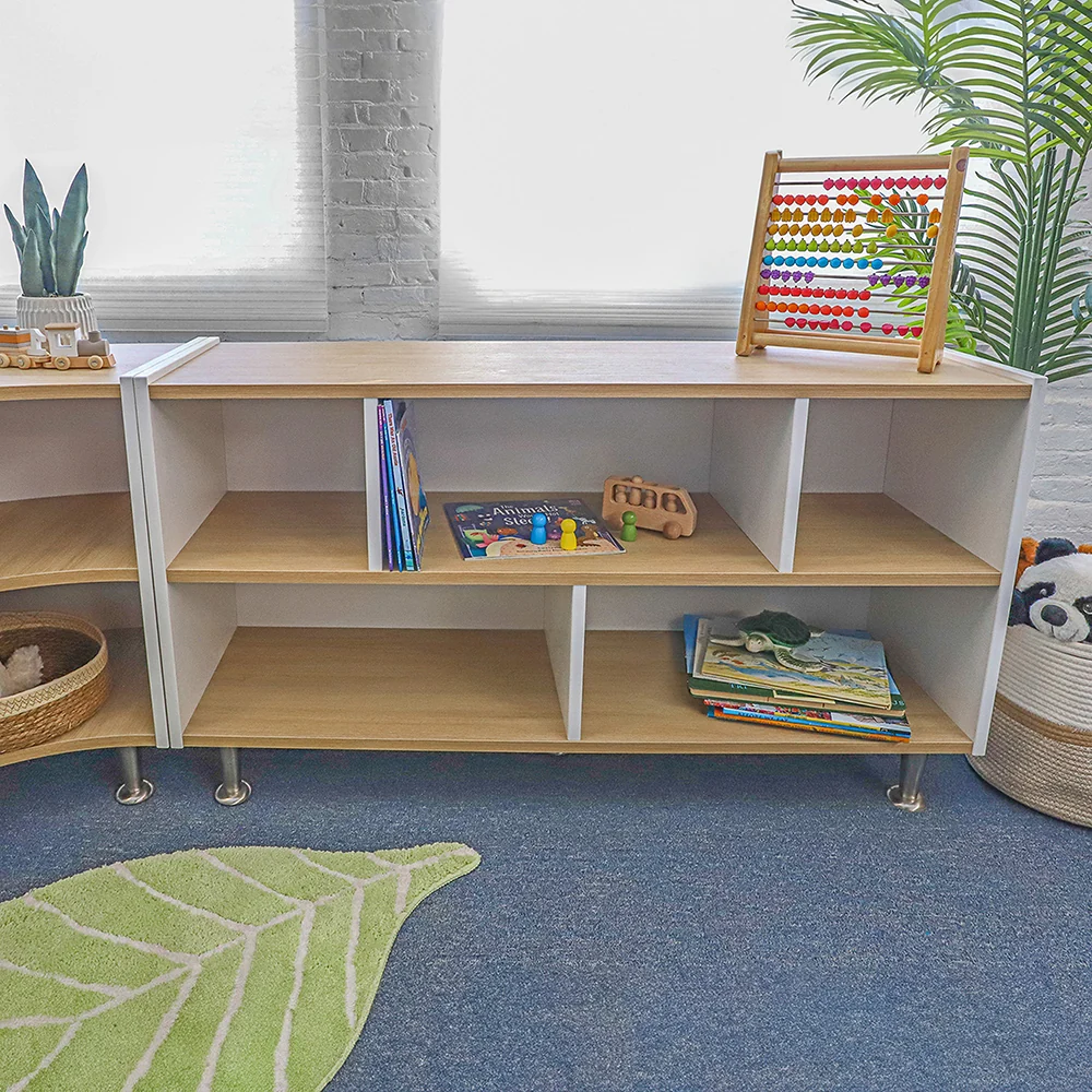 elevatED™ Storage Cabinet | 27" High Modern Preschool Storage Unit with Divided Shelves - Image 5