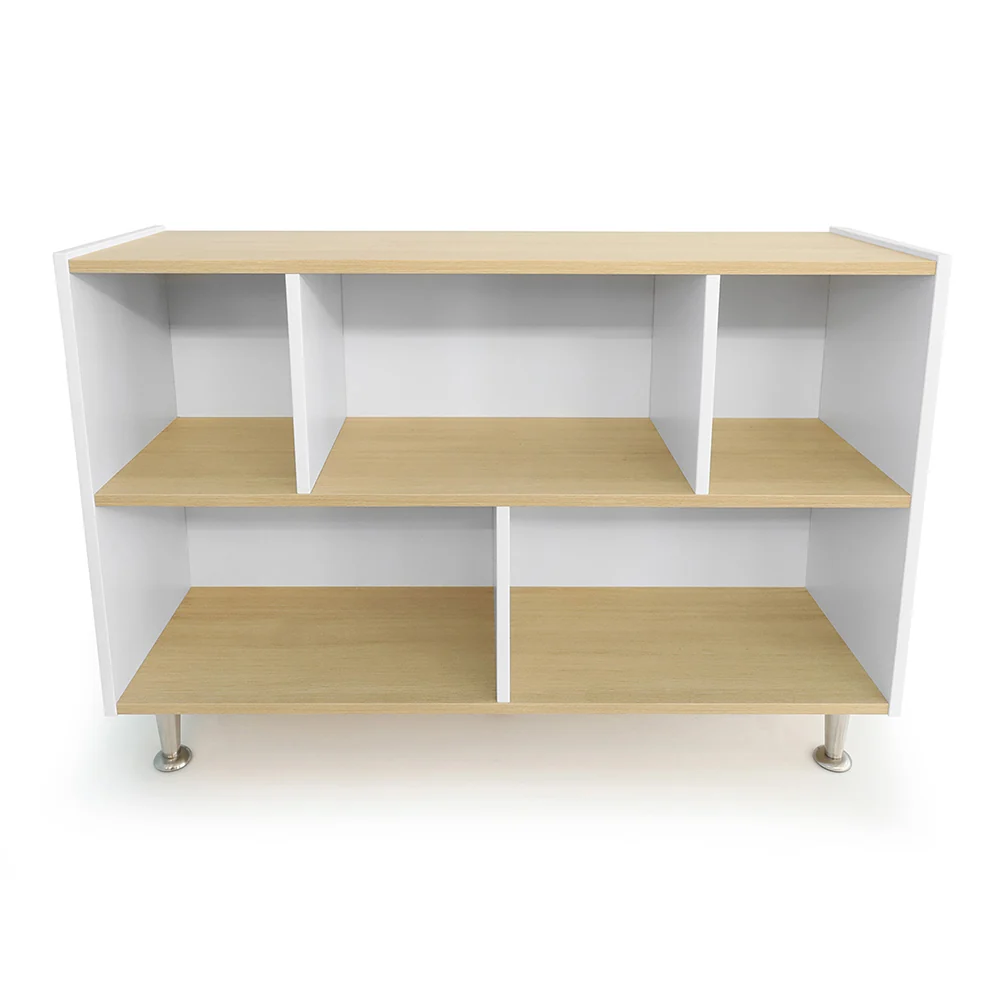 elevatED™ 33"H Open Cabinet | Classroom Storage with Five Compartments