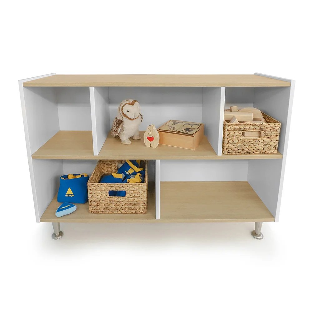 elevatED™ 33"H Open Cabinet | Classroom Storage with Five Compartments - Image 2
