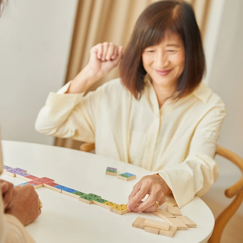Eco-Friendly Wooden Emotion Dominoes - Image 47