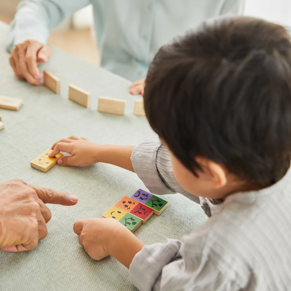 Eco-Friendly Wooden Emotion Dominoes - Image 8