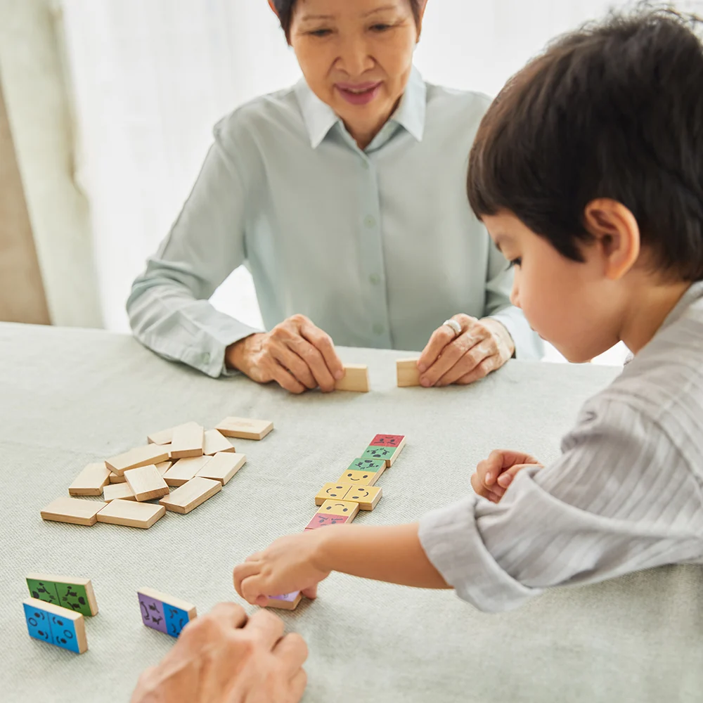 Eco-Friendly Wooden Emotion Dominoes - Image 9