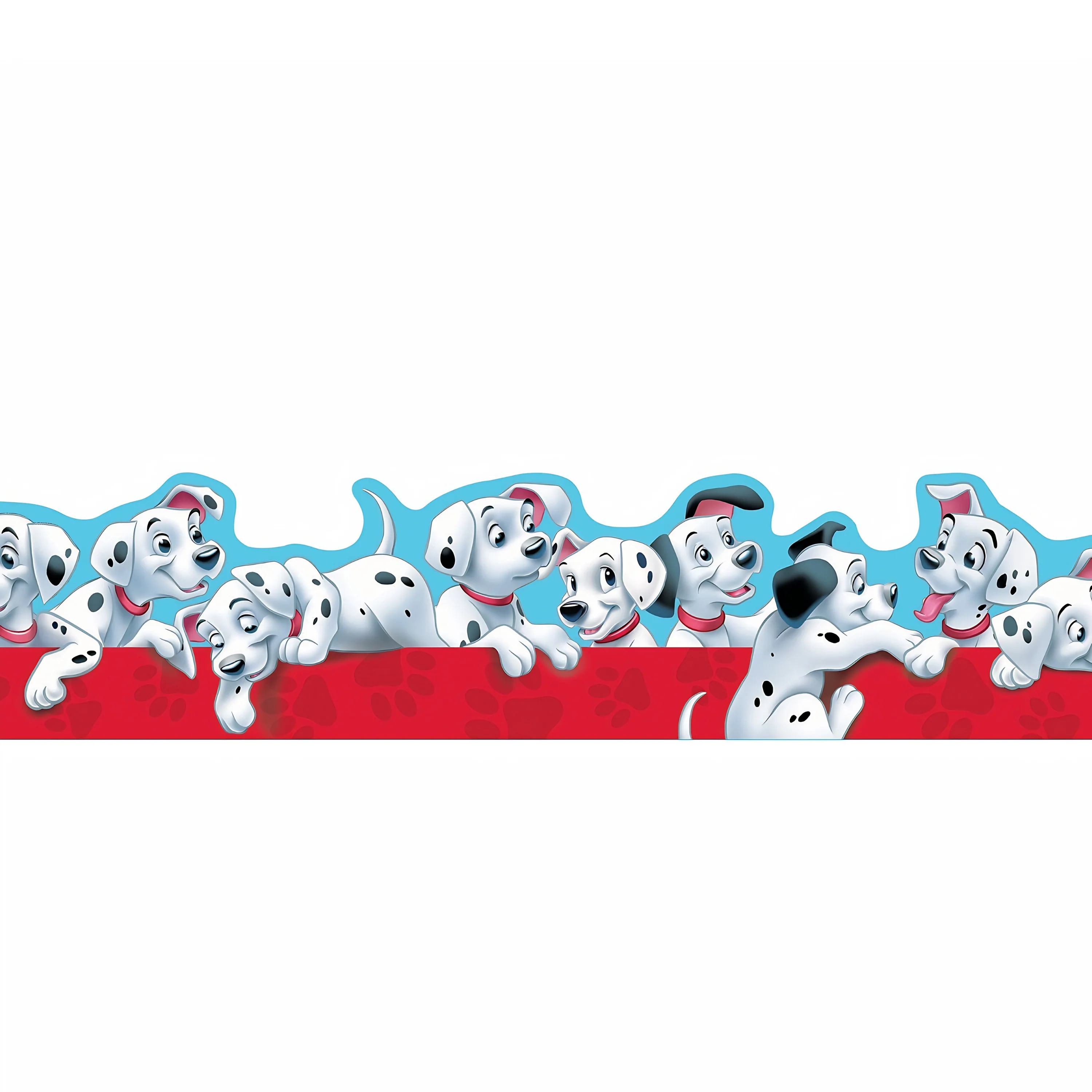 Eureka Disney 101 Dalmatians Puppies Extra Wide Scalloped Bulletin Board Deco Trim Border, 12-Pack (EU-845211)