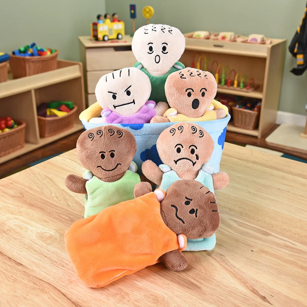 Plush Diverse Expression Baby Dolls | Cuddly Emotional Learning Dolls - Image 4