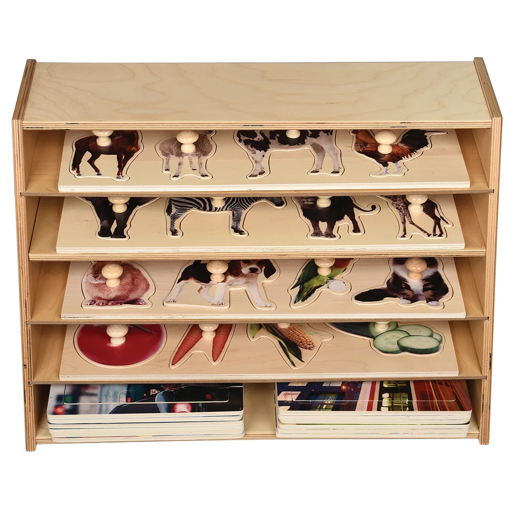 Multi-Level Puzzle Storage Station | Extra Wide Wooden Organizer for Puzzles - Image 11