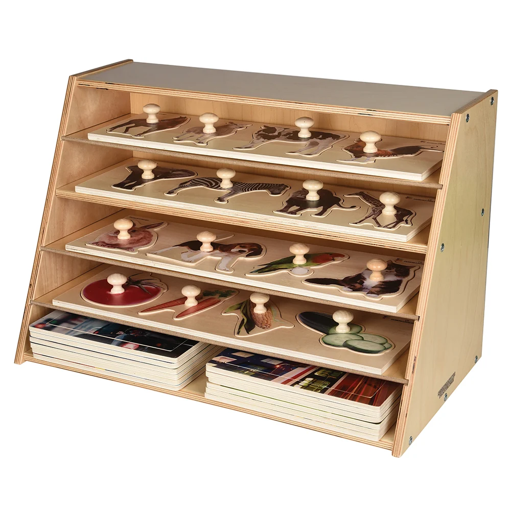 Multi-Level Puzzle Storage Station | Extra Wide Wooden Organizer for Puzzles - Image 9