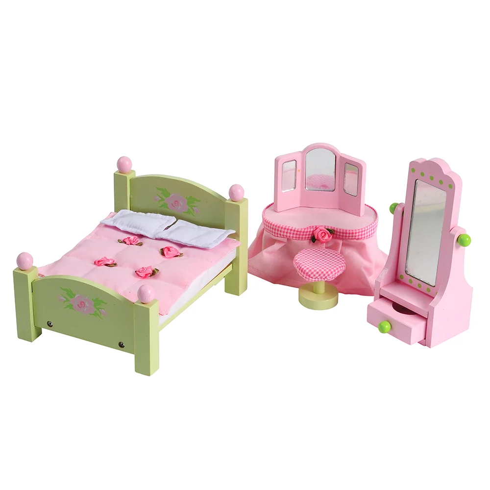 Wooden Fairytale Furniture & Accessories | 38-Piece Hand-Painted Playset - Image 3