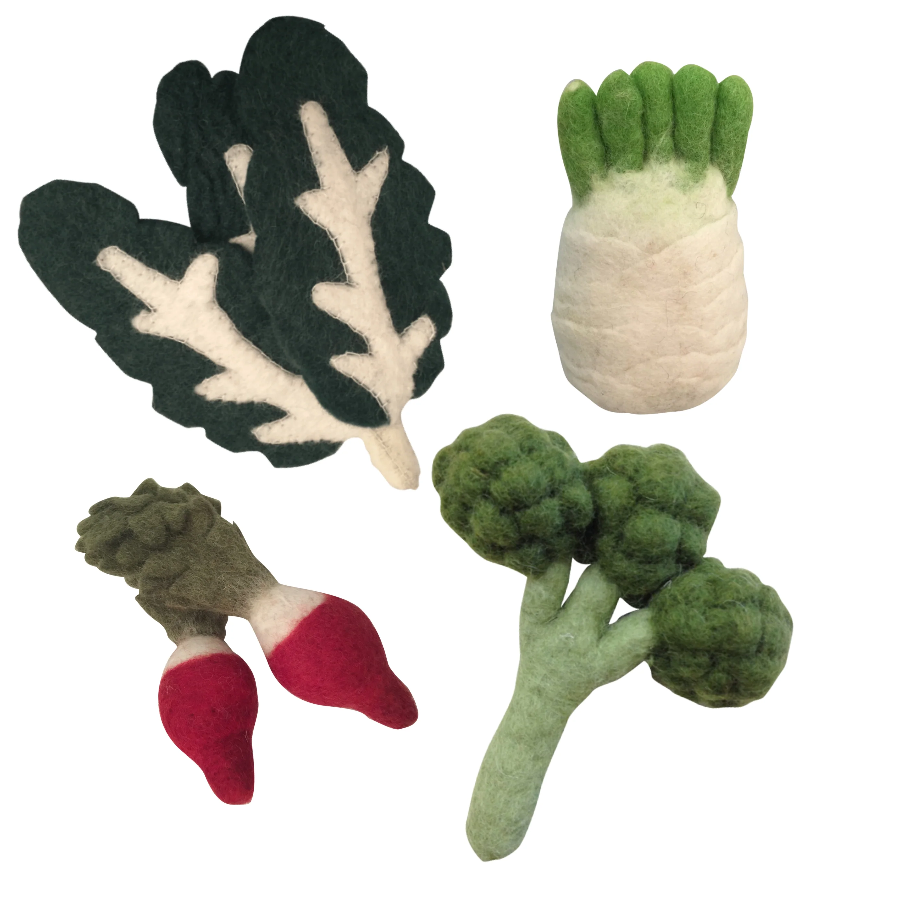 Farm-to-Table Wool Felt Veggie Crate - Image 3