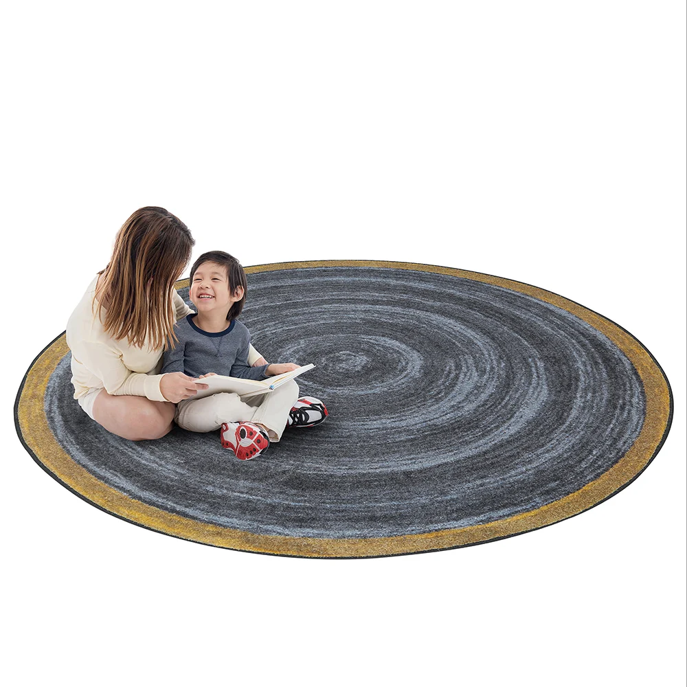Feeling Natural Slate Circular Area Rug - Image 3