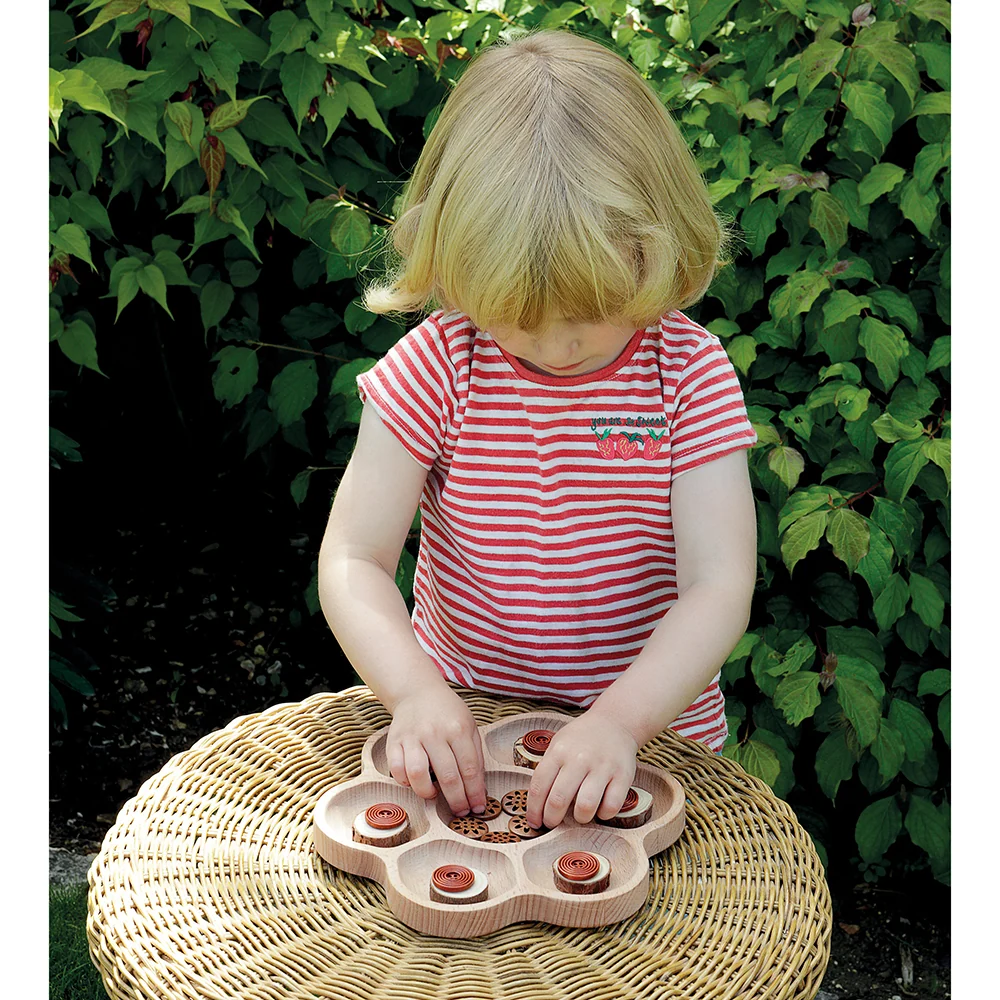 Wooden Flower Sorting Tray | Eco-Friendly Math & Loose Parts Play Tool - Image 10