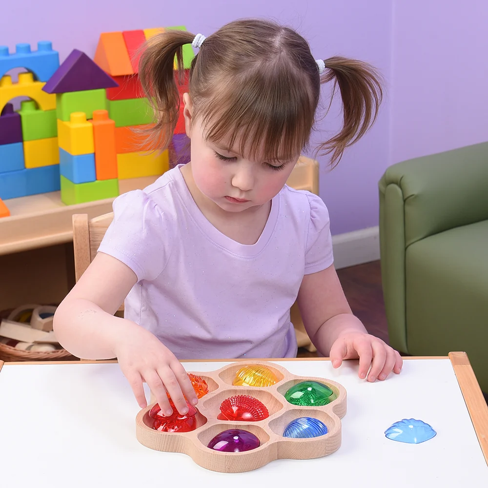 Wooden Flower Sorting Tray | Eco-Friendly Math & Loose Parts Play Tool - Image 5