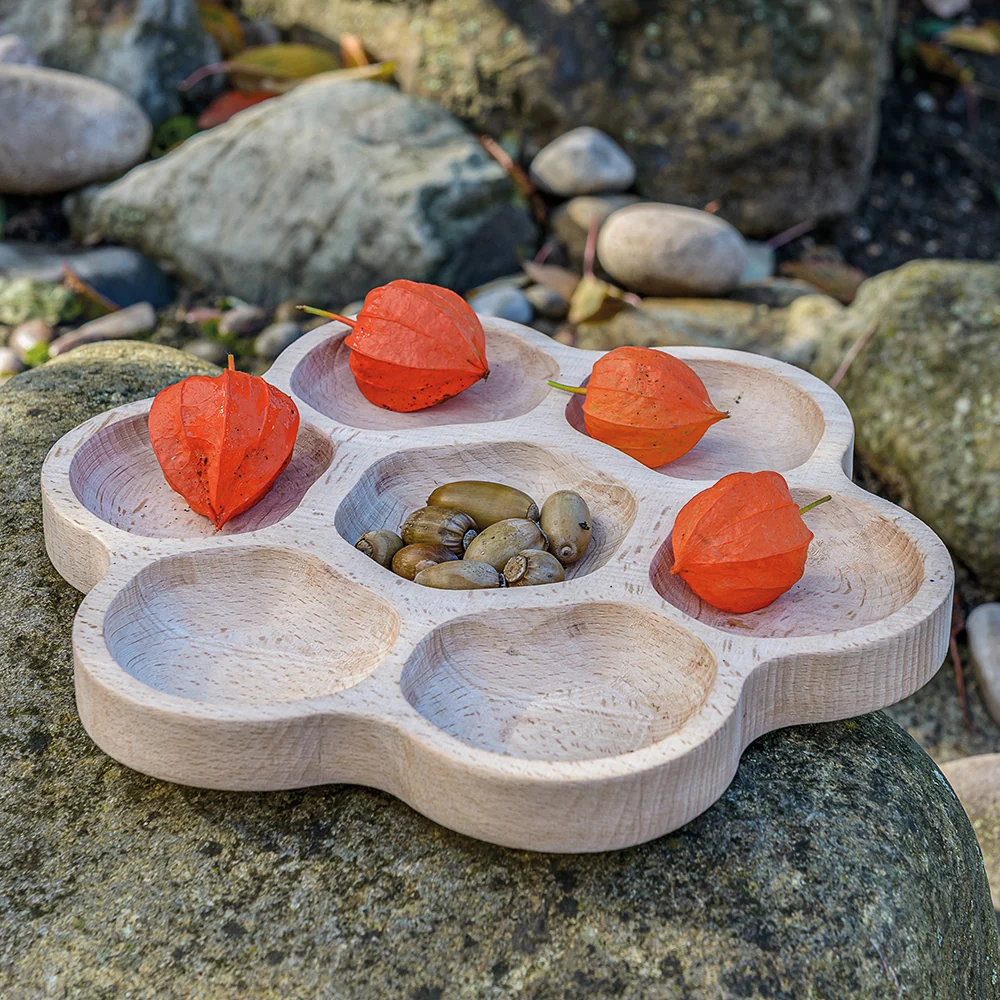 Wooden Flower Sorting Tray | Eco-Friendly Math & Loose Parts Play Tool - Image 8