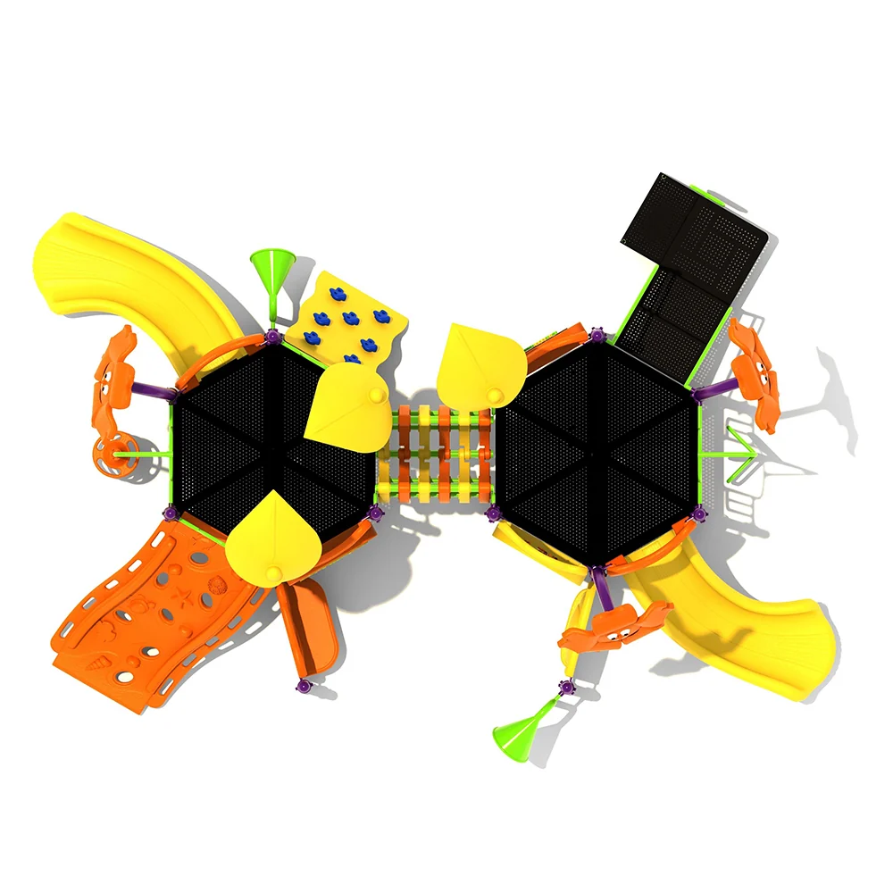 Flowerville Preschool Playground Structure | Rock Climbers, Slides, Climbers & 14 Play Events for Ages 2-5 - Image 3