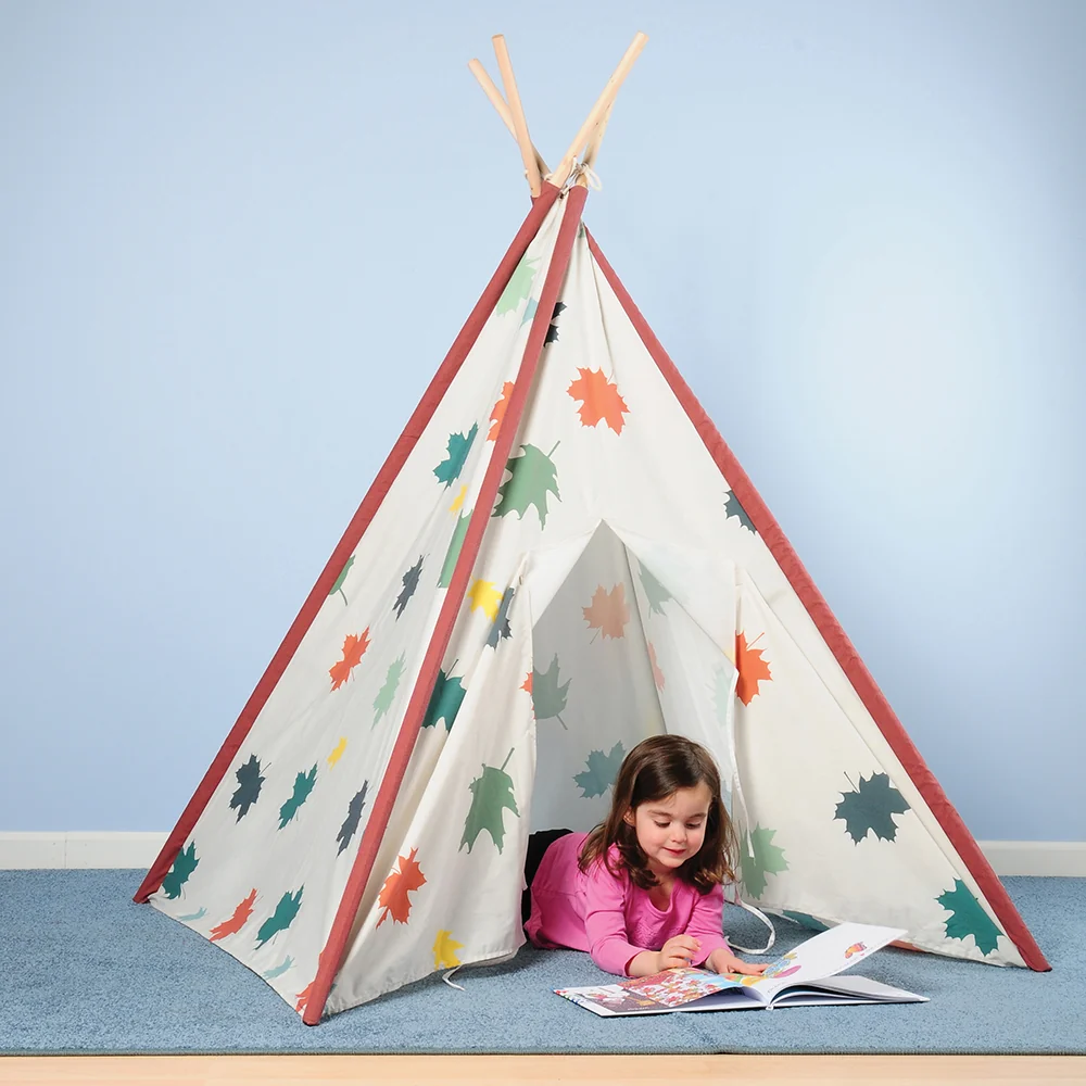 Calming Corner Indoor Tee Pee | 64 Inch High | Durable Canvas TeePee - Image 3