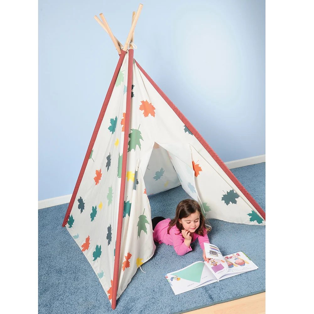 Calming Corner Indoor Tee Pee | 64 Inch High | Durable Canvas TeePee - Image 4