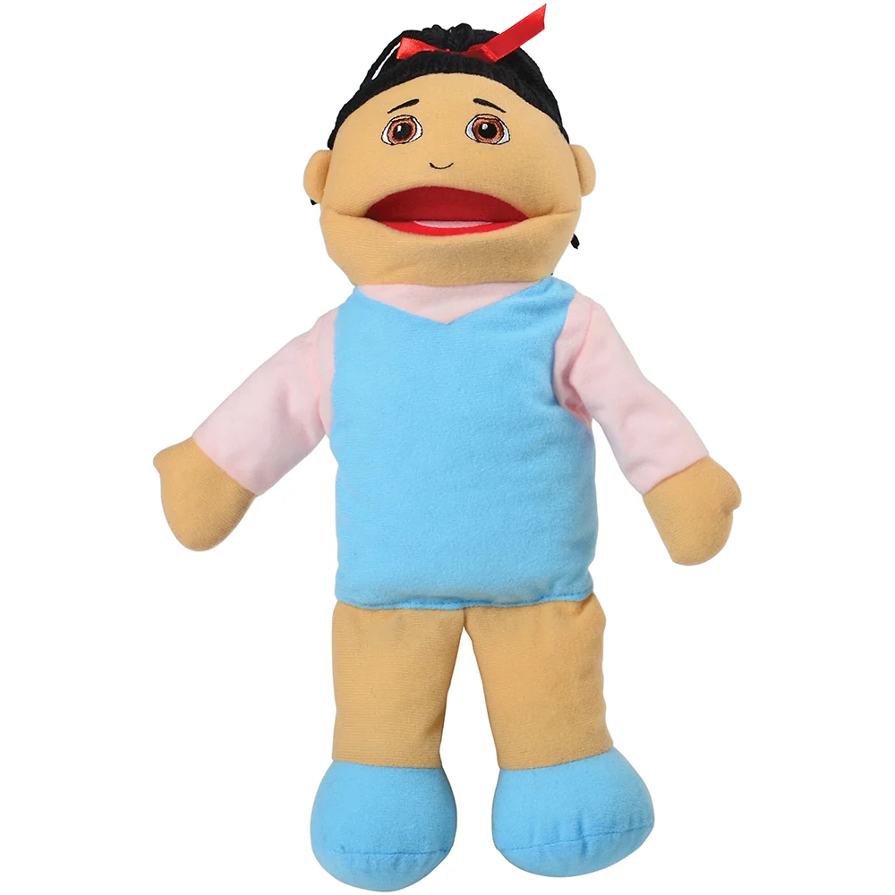Full Bodied Asian Family Puppets | 4 Piece Set - Image 3