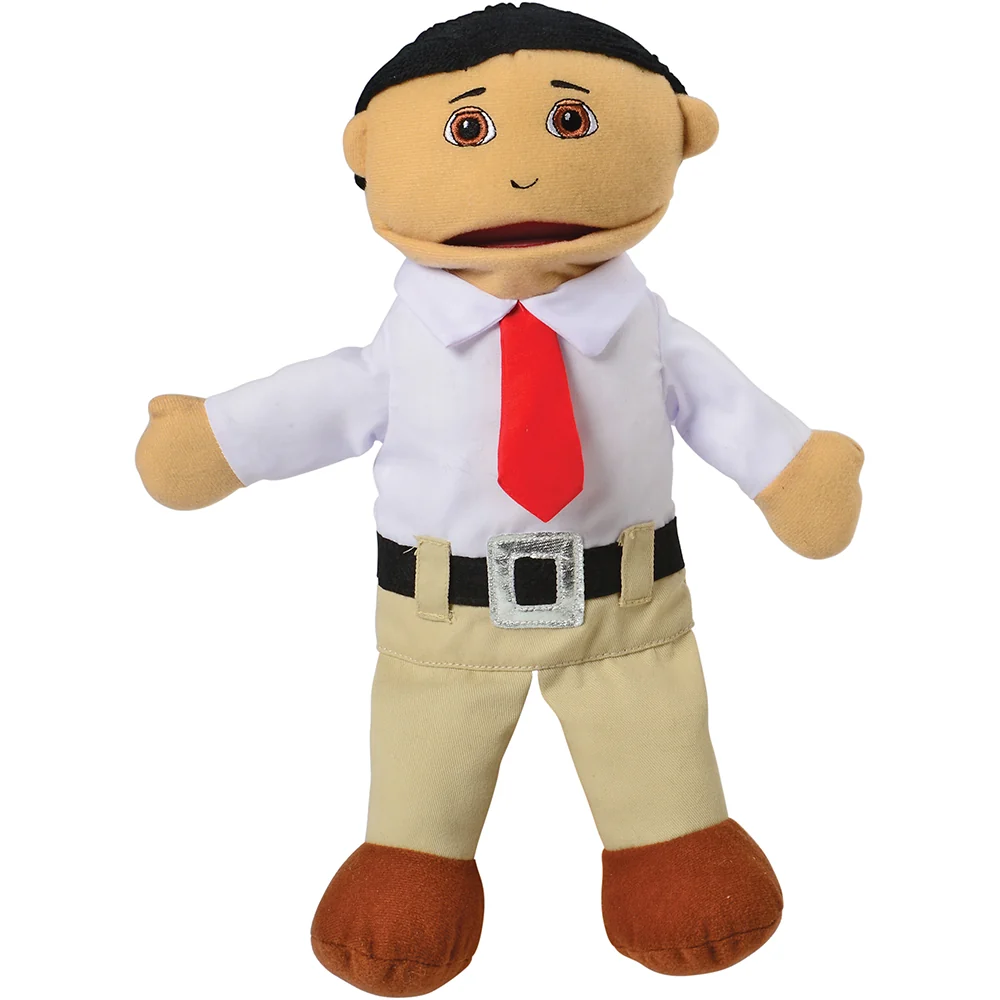 Full Bodied Asian Family Puppets | 4 Piece Set - Image 5