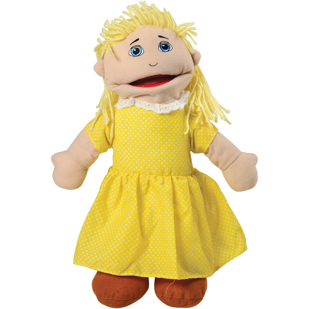 Full Bodied Caucasian Family Puppets | 4 Piece Set - Image 2