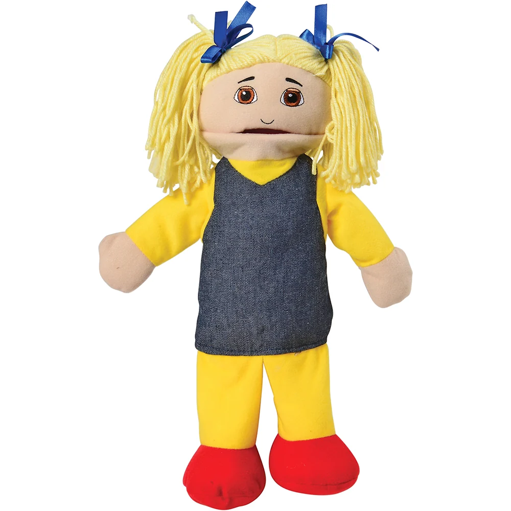 Full Bodied Caucasian Family Puppets | 4 Piece Set - Image 4