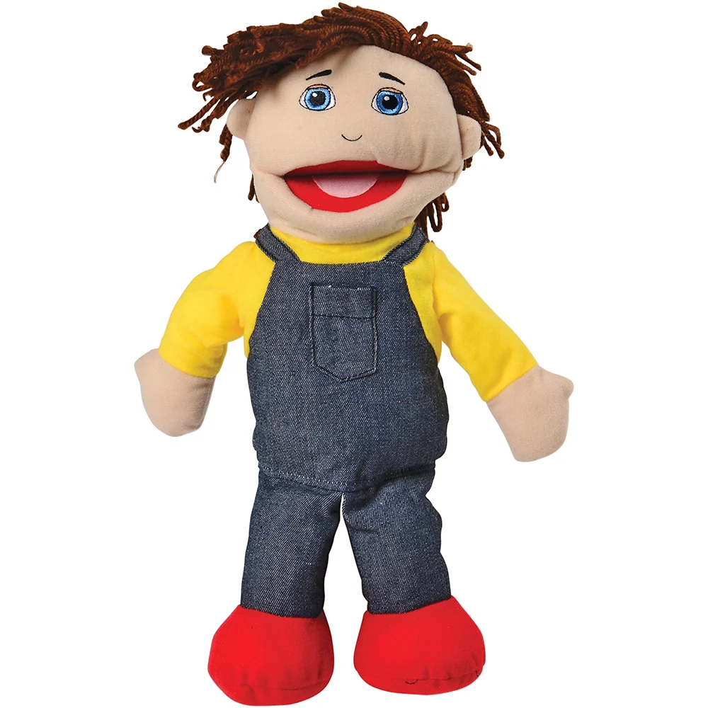 Full Bodied Caucasian Family Puppets | 4 Piece Set - Image 5