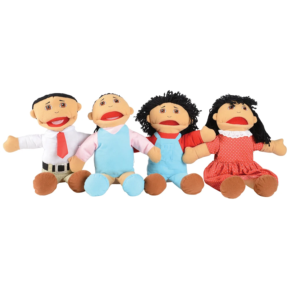 16-Piece Diverse Family Puppet Set | Full-Bodied Open Mouth Puppets - Image 4