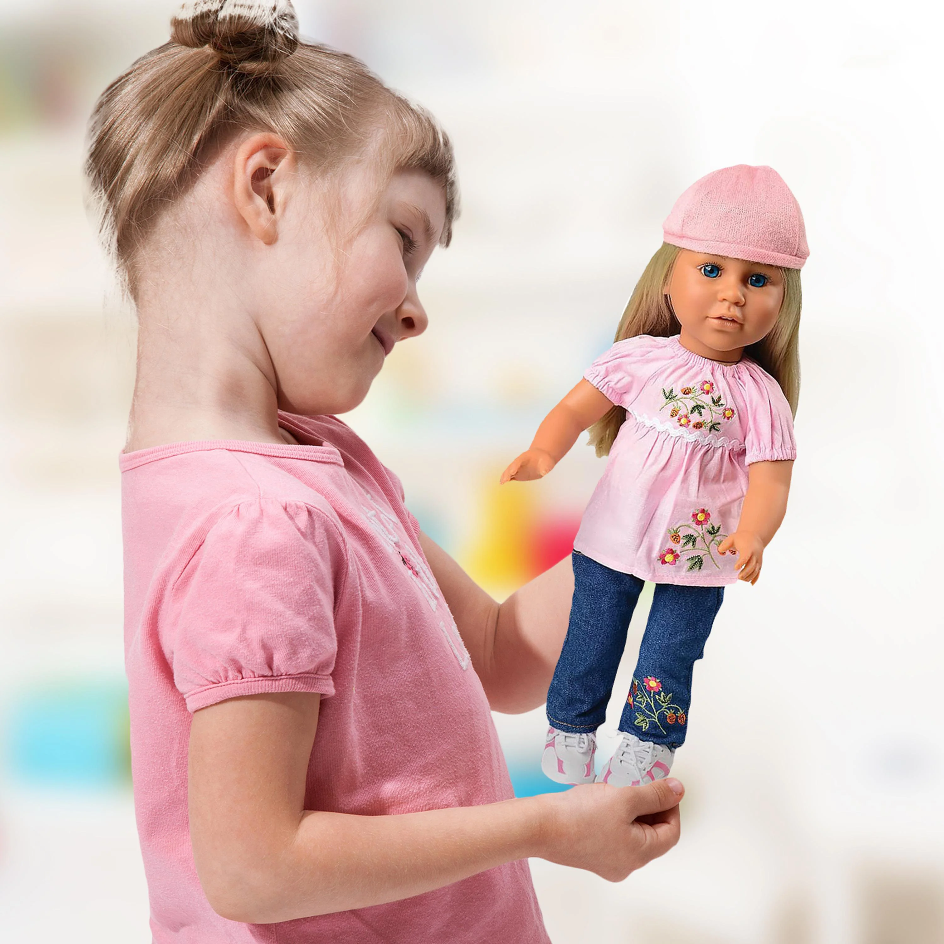 Realistic Doll Clothing Set for 16"–18" Dolls - Jeans, Hat & Shoes - Image 5