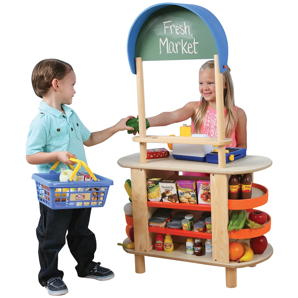 Fun-Fresh Market Stall | Child-Sized Pretend Play Furniture - Image 6