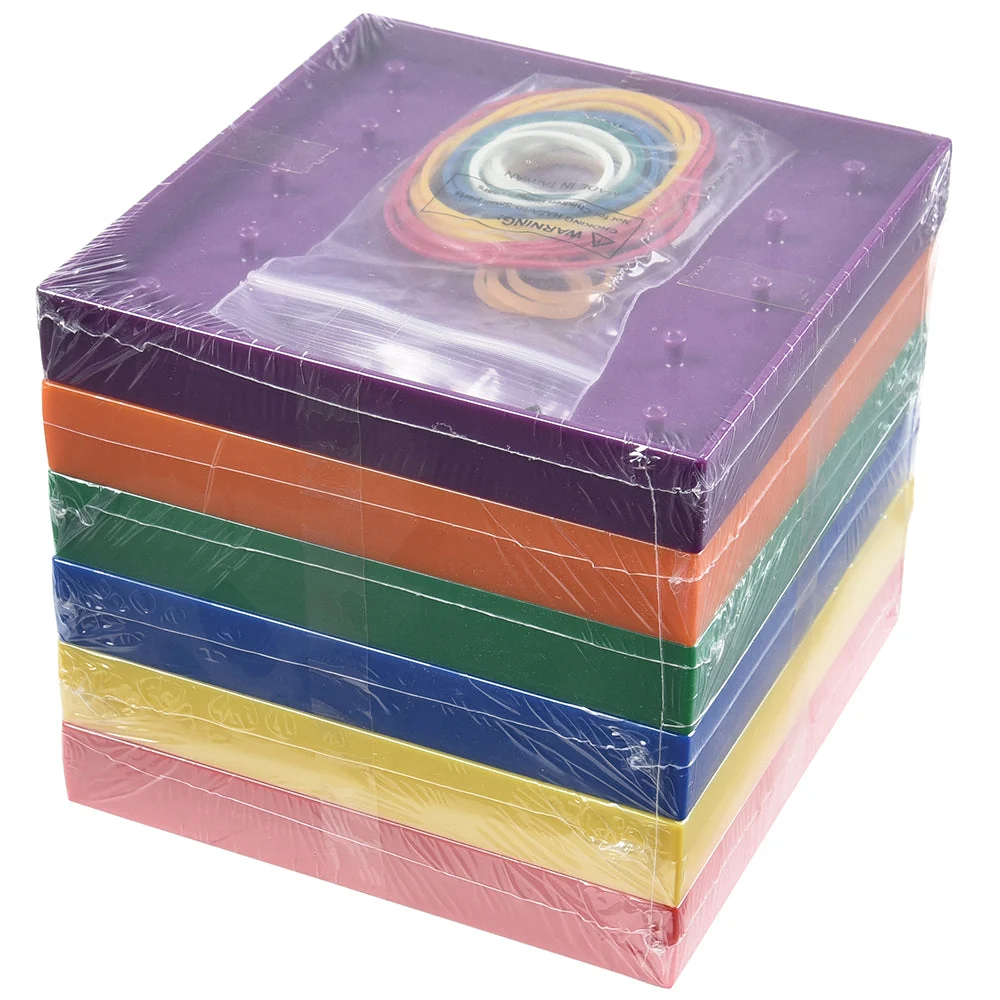 Colorful Double-Sided Geoboards Set | Explore Shapes & Symmetry - Image 14