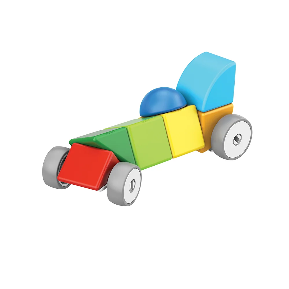 Geomag Magicube™ Magnetic Block Cars | 13-Piece STEM Building Set - Image 10