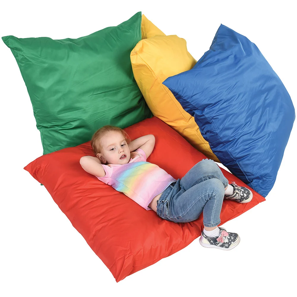 Giant Cuddle-Up Pillows | Set of 4 | Soft, Cozy, and Safe Floor Seating - Image 3