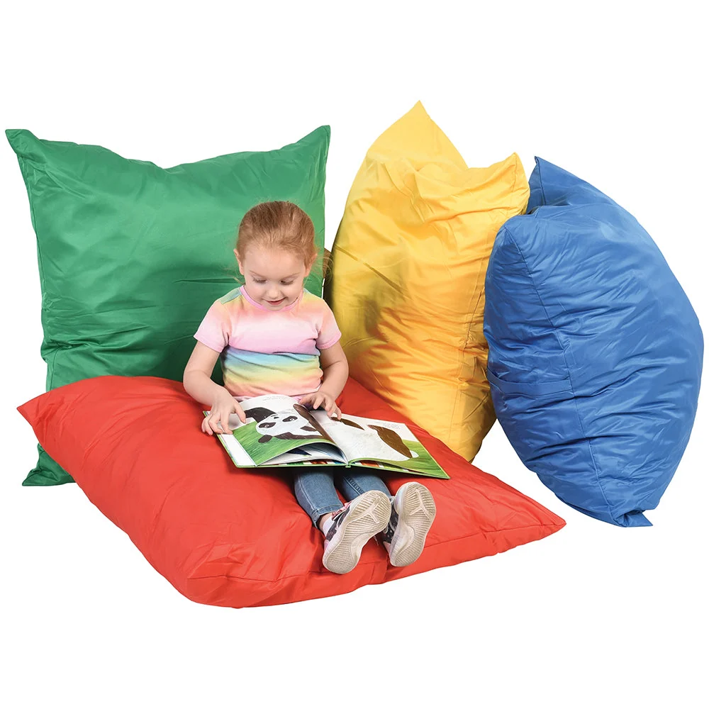 Giant Cuddle-Up Pillows | Set of 4 | Soft, Cozy, and Safe Floor Seating - Image 4
