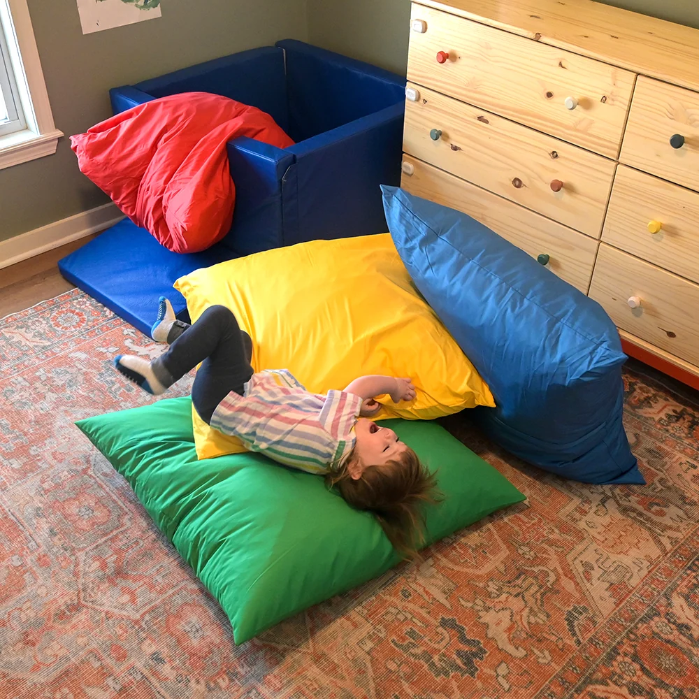 Giant Cuddle-Up Pillows | Set of 4 | Soft, Cozy, and Safe Floor Seating - Image 6