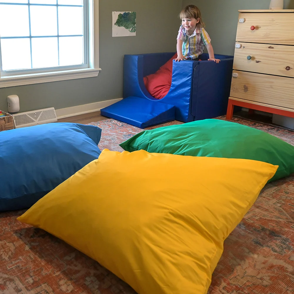 Giant Cuddle-Up Pillows | Set of 4 | Soft, Cozy, and Safe Floor Seating - Image 7