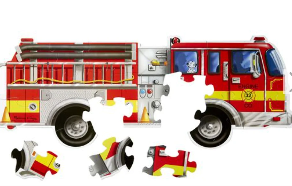 Melissa and Doug® Giant Fire Truck Floor Puzzle - Image 4