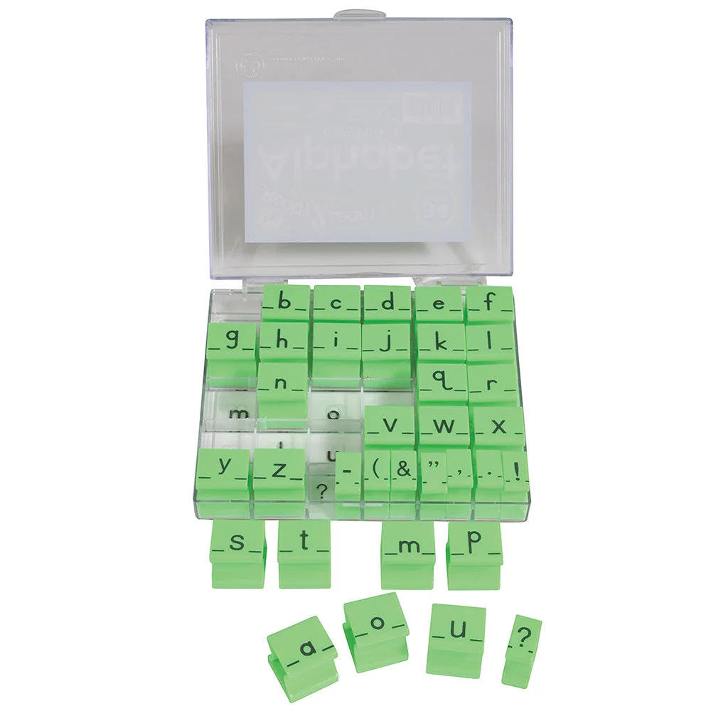 Giant Manuscript Alphabet Stampers - Lowercase- in Case - Image 2