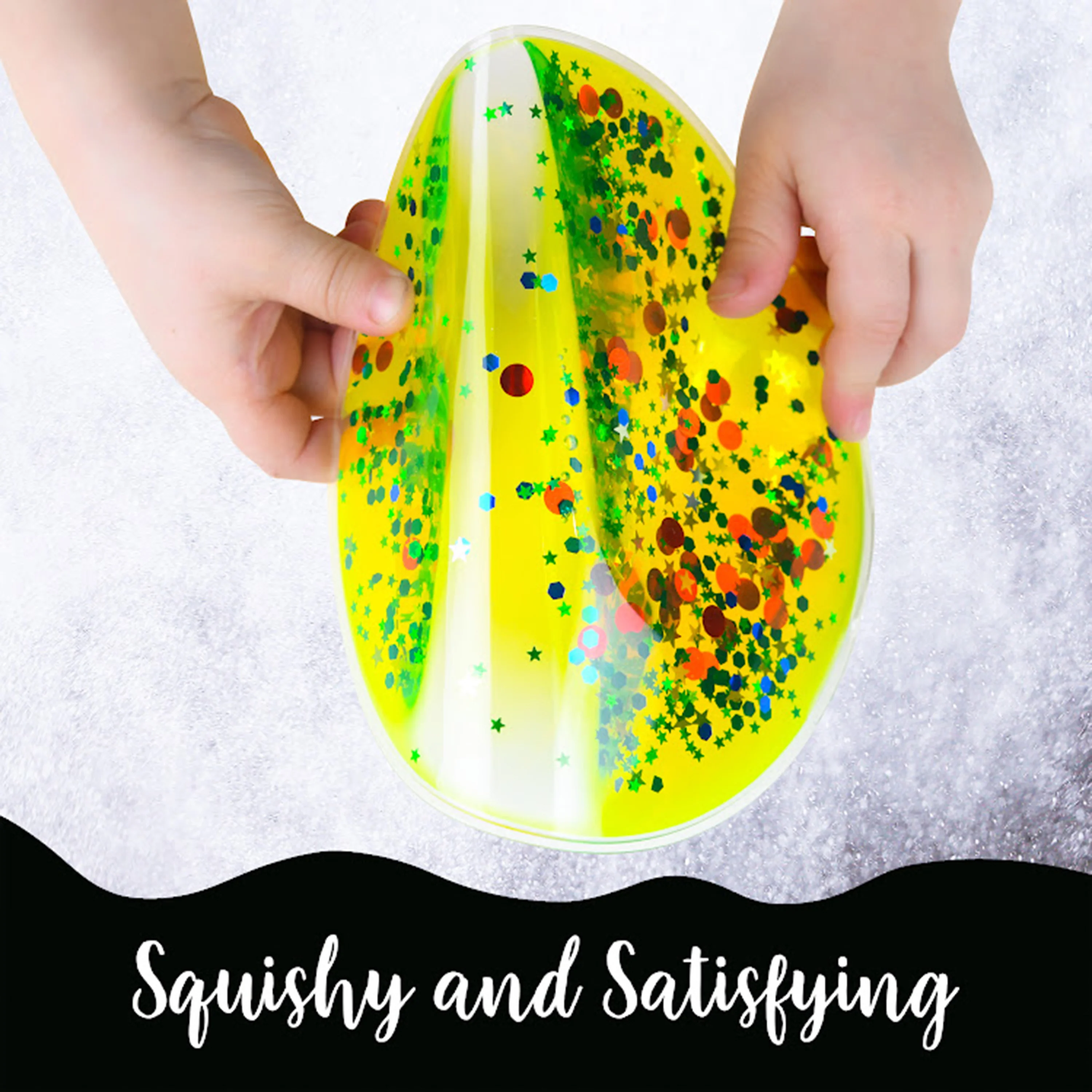 Glitter Gel Shapes | 4-Pack Sensory Tactile Fidget Set - Image 3