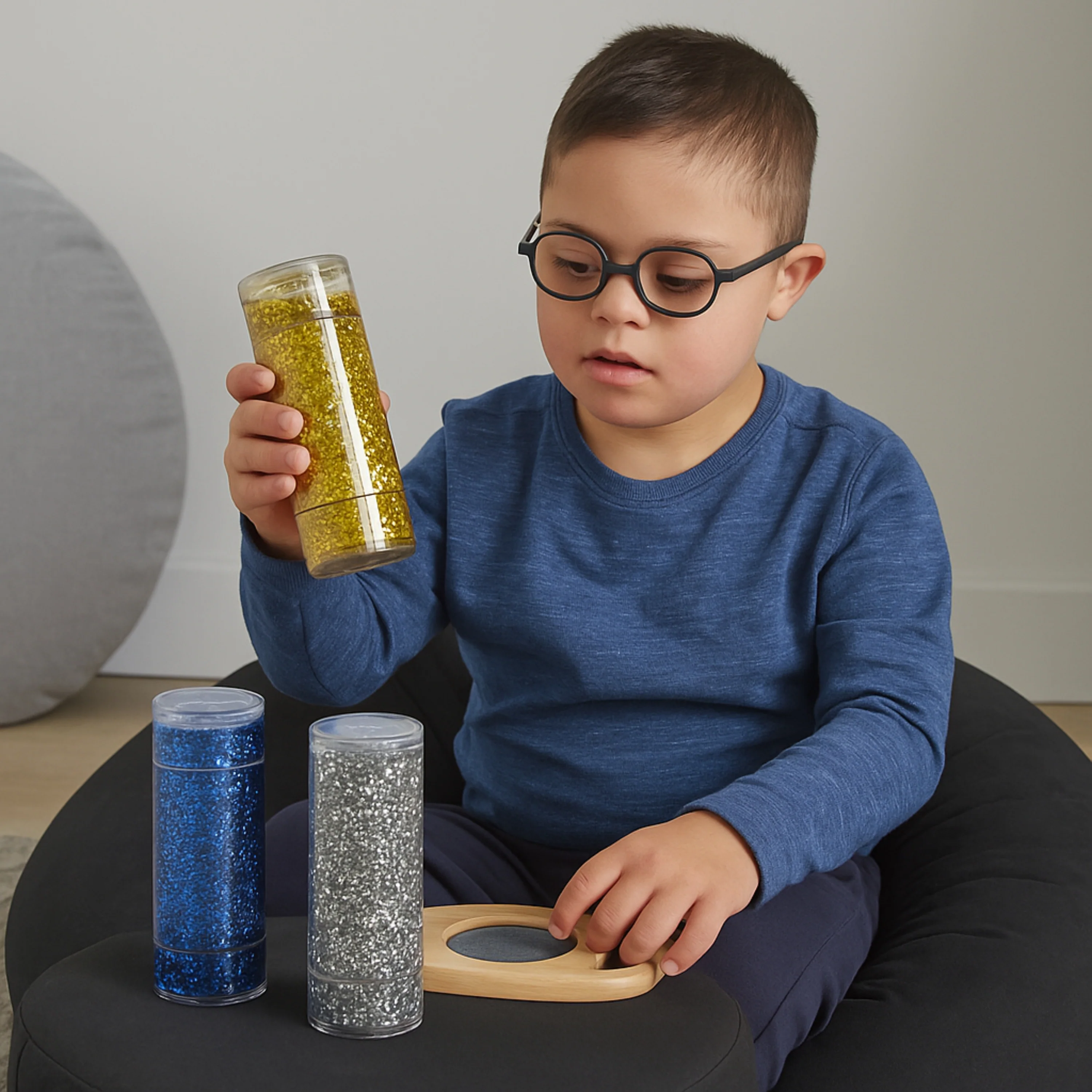Glittering Sensory Storm Tubes – Calming Support for Special Needs & Classroom Focus | Set of 3 - Image 2