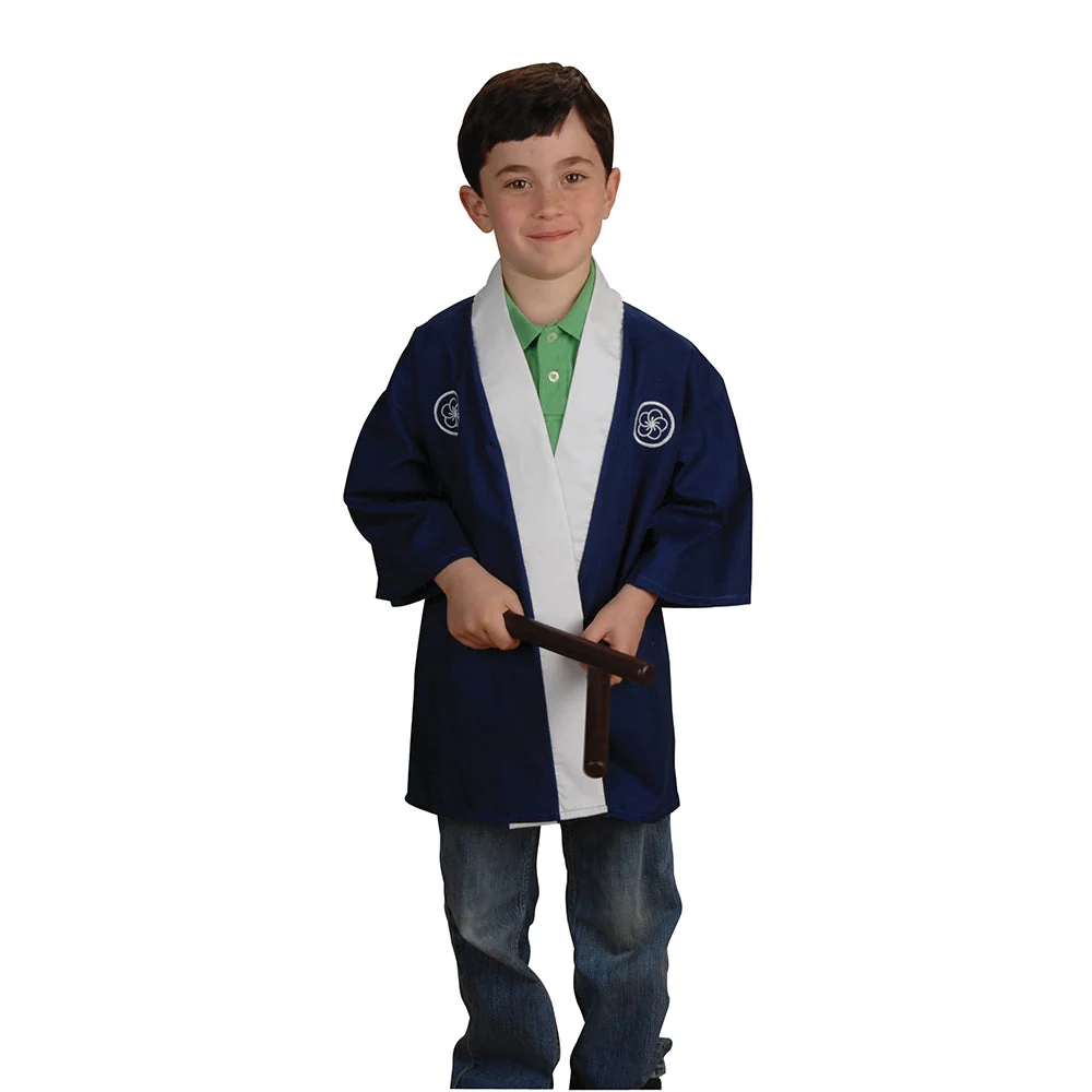Navy Traditional Festival Coat | East Asia - Image 2
