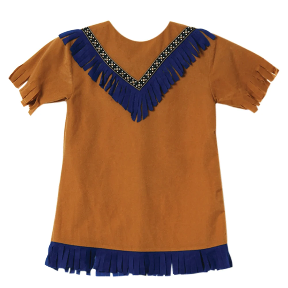 Brown Fringe Tunic | Indigenous Americas Tradition